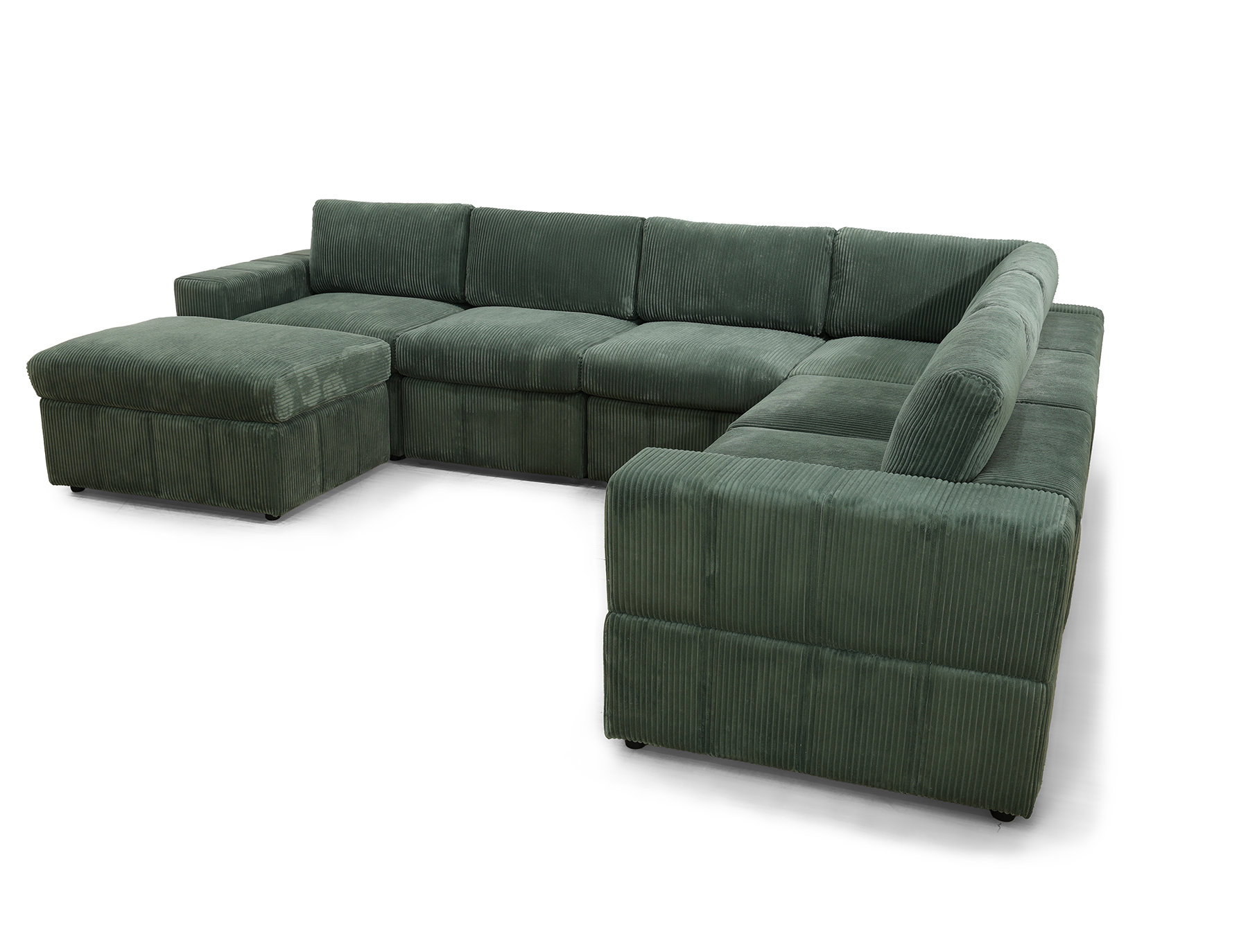 532031●　 SEVEN BY SEVEN CORDUROY TUCK Latitude Run® Ishka 7 Piece Corduroy Corner Sectional & Reviews